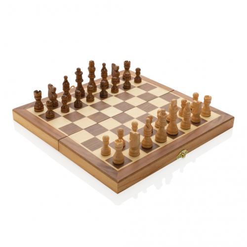 Juego de ajedrez plegable Luxury de madera FSC®