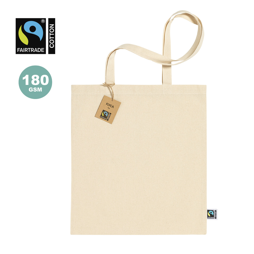 Bolsa de algodón 100% Flyca fairtrade 180g/m2