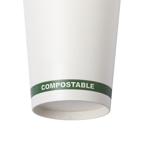 Muy lejos serie Polémico Vaso desechable compostable ecológico Hecox