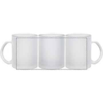 Taza sublimación de cristal. 350 ml.